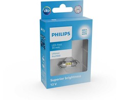 Philips „Ultinon Pro7000“ lemputė 30 mm C10W 4000K - 1 vnt.