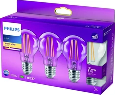 Philips LED lemputė E27, 7W, 806lm, 2700K 3 vnt.