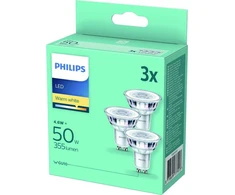 Philips Żarówka LED GU10, 4.6 W, 2700 K, 3 vnt.