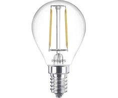 LED lemputė PHILIPS, P45, E14, 2 W, 250 lm, 2700 K