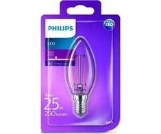 LED lemputė PHILIPS, B35, E14, 2 W, 250 lm, 2700 K