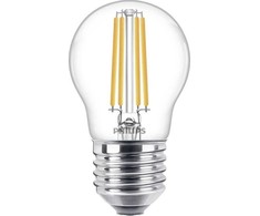 LED lemputė PHILIPS, P45, E27, 6,5 W, 806 lm, 2700 K