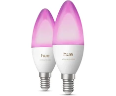 „Philips Hue“ E14 3,7 W RGBW B39 žvakių lemputės, 2 vnt. pakuotėje