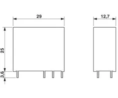 Phoenix Contact atskira relė 2P 8A 24V DC REL- MR- 24DC / 21- 21 / MS (2987943)