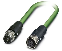 Phoenix Contact Tinklo kabelis 4 gyslų ekranuotas Tiesūs kištukai M12 PROFINET 100 Mb/s Tiesi lizdas M12 kod. D 5m NBC-M12MSD/ 5,0-93B/M12FSD (1407555)