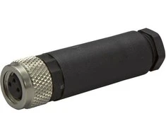 Phoenix Contact 3-pin tiesiai M8 kištukas lizdas žalvario jungtis 0, 14- 5 mm2 SACC- M 8FS- 3COM- SW (1506888)