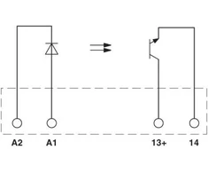 Phoenix Contact Puslaidininkių relė 1Z 24V DC 3A OPT- 24DC / 24DC / 2 (2966595)