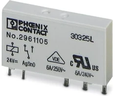 Phoenix Contact Sąsajos relė 1P 6A 24V DC REL-MR-24DC/21AU (2961121)