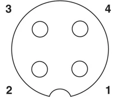„Phoenix Contact“ jutiklio kištukinė jungtis, moteriška, kampinė M12 4 kontaktų Pg7 sandarinimo juosta, juoda SACC-M12FR-4CON-PG7-M (1681143)