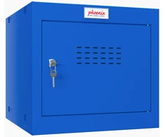 Phoenix Safe Co. Phoenix CL serijos 1 dydžio kubinis rakinamas spintelė mėlyna su raktine spyna DD asmeninė spintelė (CL0344BBK)