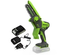 Grandininis pjūklas Greenworks G24MCS10K2; 10 cm; 24 V; 1x2,0 Ah akum.
