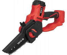 Šakų genėjimo grandininis pjūklas Yato YT-828134; 18 V; 176 mm juosta (be akumuliatoriaus ir pakrovėjo)