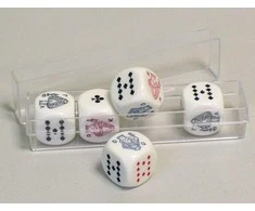 Pokerio kauliukai (16 mm) PIATNIK