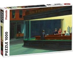 PIATNIK Dėlionė 1000 vnt. - Edward Hopper: Naktinėtojai (Nighthawks)