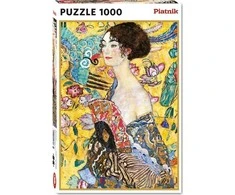 PIATNIK Dėlionė 1000 vnt. - Gustavas Klimtas: Dama su vėduokle