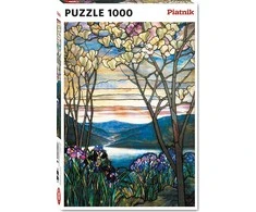 PIATNIK Dėlionė 1000 vnt. - Louiso Comfort Tiffany "Magnolijos ir irisai"