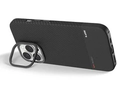 Laut KEV PROTECT Dupont Aramid Fiber dėklas skirtas Apple iPhone 16 Pro Max, Juodas