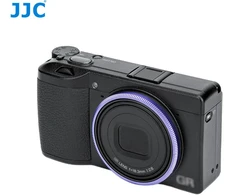 Objektyvo gaubtas JJC Dekoratyvinis žiedas JJC RN-GR3 PURPLE pakaitalas Ricoh GN-1