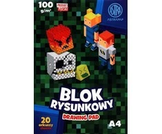 Piešimo bloknotas A4/20K 100g Pixel (10vnt.) ASTRA