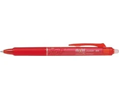 Pilot Pen Automatinis tušinukas Pilot Frixion Clicker, gelinis, 0.5mm, su trintuku, raudonos spalvos