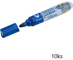 Pilot Pen Pilot Whiteboardmarker Pilot V-Board Master mėlynas 10 vnt. + 10 papildymų