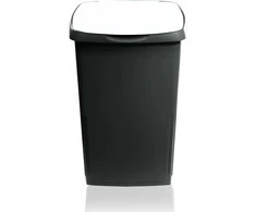 Style Šiukšliadėžė Eco Solution 45L 37x36x53 5cm tamsiai pilka/balta 8000303314547