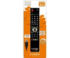 RTV nuotolinio valdymo pultas „Superior“ universalus nuotolinio valdymo pultas 4in1 + USB laidas 4 „Superior“ įrenginiams