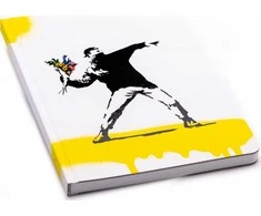 Pininfarina Segno Notes PININFARINA Banksy, 14x21 cm, 128 stron, gėlė