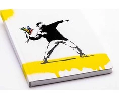 Pininfarina Segno Notes PININFARINA Banksy, 14x21 cm, 128 stron, gėlė