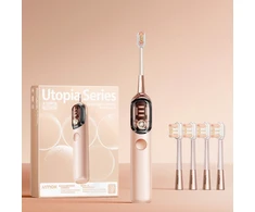 Dantų šepetėlis Šepetėlis Jimok Soniczna do Zębów Jimok J7 Mirror Rožinė IPX7 Różowa + 4 Antgaliai