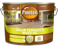 Medienos aliejus PINOTEX SOLAR TERACE &amp; WOOD OIL, bespalvis, 2,33 l