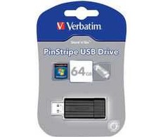 PinStripe Verbatim Pendrive, 64 GB (49065)