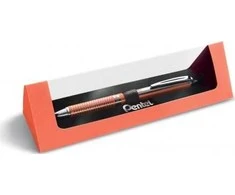 Pentel BL407 Tušinukas rožinis auksinis korpuso mėlynas rašalas