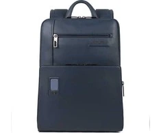 Piquadro, Urban, Leather, Leather Backpack, Mėlyna, With Ipad Compartment, CA5102AO - BLU, For Men