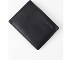 Piquadro, Obidos, Leather Wallet, Slim, PU257W110R-N, Juodas, For Men