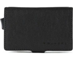 Piquadro, Piquadro, Odinis kortelių dėklas, Kreditinių kortelių dėklas, Juodas, Unisex