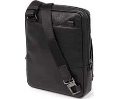 Piquadro, Tallin, iPad Sleeve, Leather Crossbody Bag, Juodas, CA1816W108, 21.5 x 27 x 7 cm, For Men