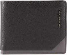 Piquadro, Tallin, Leather Wallet, 42023100, Juodas, For Men