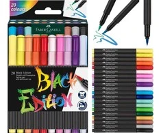 Faber-Castell - rašiklio Juodas Edition rinkinys (20 vnt) (116452)