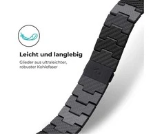 Dėklas Pitaka anglies pluošto jungties juosta Retro 42/44/45/49mm