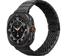 Dėklas Pitaka Anglies pluošto dirželis, juodas - „Galaxy Watch“, „Galaxy Watch Ultra“