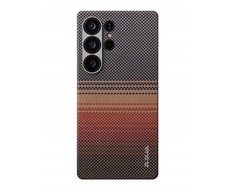 Pitaka lytėjimo austas dėklas, saulėlydžio spalvos – „Samsung Galaxy S25 Ultra“