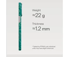 Dėklas PITAKA Ultra-Slim Monogram MagSafe Apple iPhone 17 Pro auksinis žalias