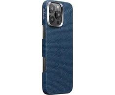 Pitaka lytėjimo austas dėklas, PTK Dark Mėlyna - iPhone 16 Pro Max