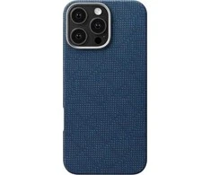 Pitaka lytėjimo austas dėklas, PTK Dark Mėlyna - iPhone 16 Pro Max