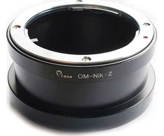 „Pixco“ adapterio sumažinimas, skirtas NIKON Z į OLYMPUS OM