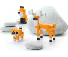 PIXIO Oranžinis Animals magnetinis rinkinys