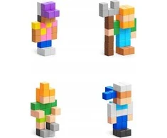 Pixio Magnetinių figūrėlių rinkinys Mini Figures 2, kolekcinis, vaikams nuo 6 metų, skatina kūrybiškumą ir motoriką, įvairiaspalvis