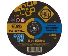 Pjovimo diskas FORTE TOOLS 125x1.6x22 metalui