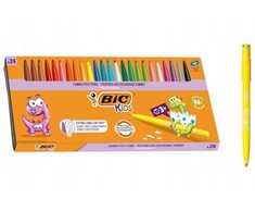 Bic Vandens pagrindu markeriai visacolor xl atitinkamomis spalvomis - 24 vnt. dėžutė